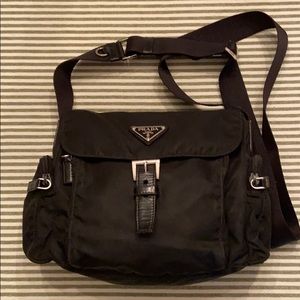 Black Prada Crossbody /  Shoulder Bag